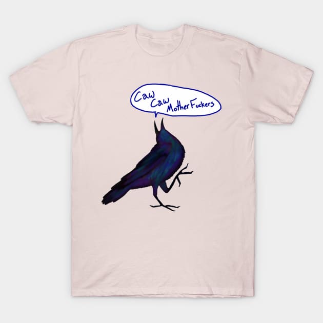 Caw Caw T-Shirt by LukahDrawsShit